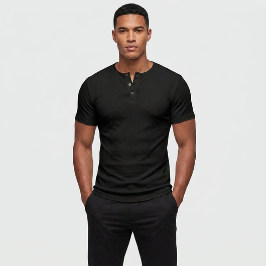 Sculpted Fit Henley