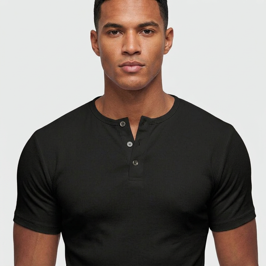 Sculpted Fit Henley
