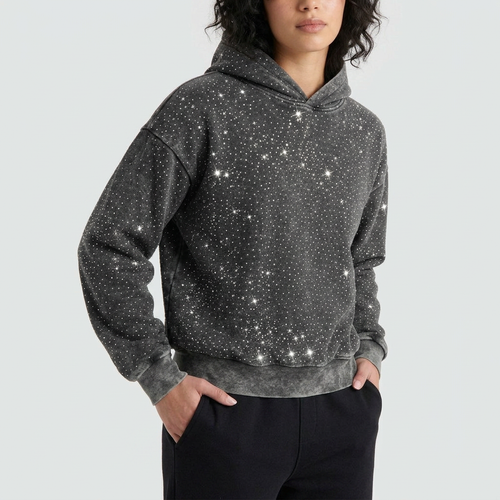 Washed Rhinestone Hoodie