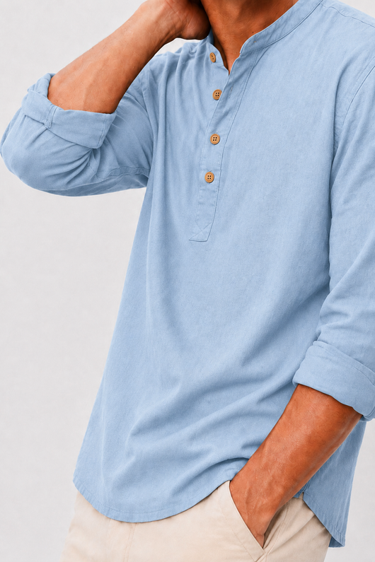 Amalfi Linen Henley