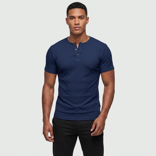 Sculpted Fit Henley