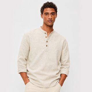 Amalfi Linen Henley