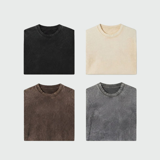 Vintage Oversized T-Shirt  — 4 Pack