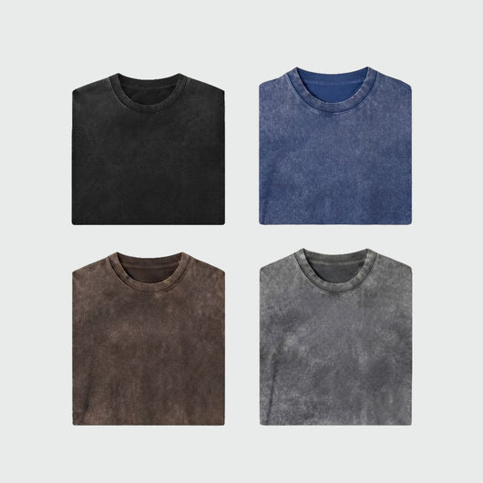 Vintage Oversized T-Shirt  — 4 Pack