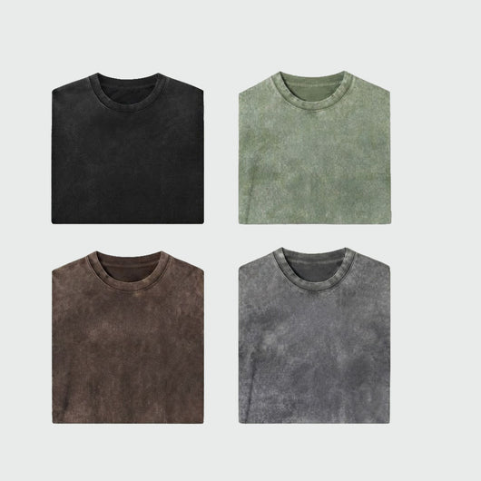 Vintage Oversized T-Shirt  — 4 Pack